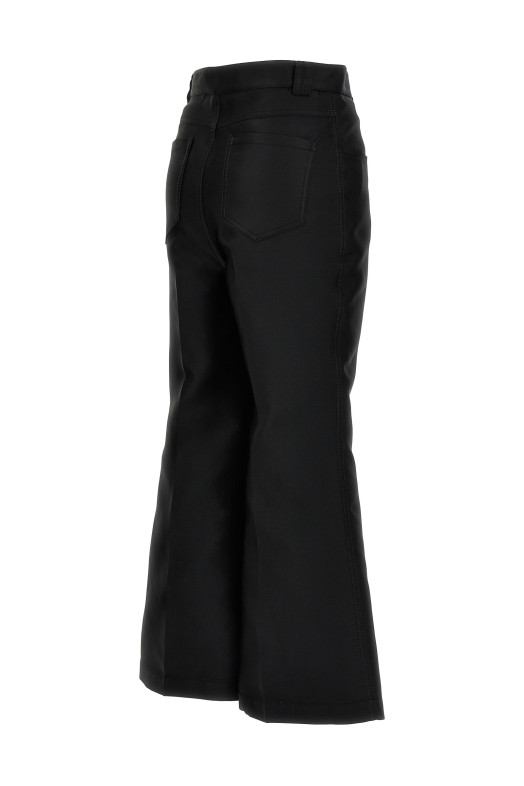 Укорочені брюки з сумішевого шовку Чорний GIAMBATTISTA VALLI (23FWPVCA315712DOU9999)