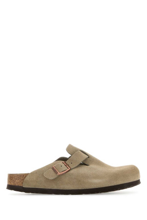 Dove grey suede Boston slippers Gray BIRKENSTOCK (060463)