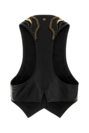Black nappa leather vest VERSACE (10248941A18102)