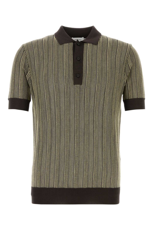 Embroidered stretch viscose blend polo shirt SALVATORE FERRAGAMO (145726793697)