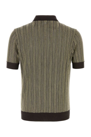 Embroidered stretch viscose blend polo shirt SALVATORE FERRAGAMO (145726793697)