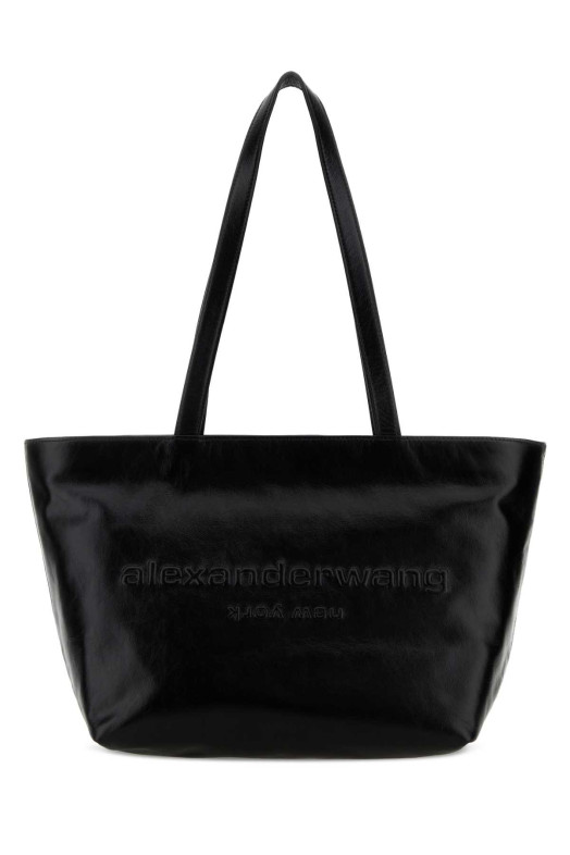 Black leather medium Punch shopping bag ALEXANDER WANG (20226T60L)