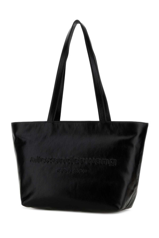 Black leather medium Punch shopping bag ALEXANDER WANG (20226T60L)