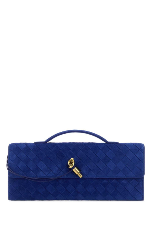 Синя замшева сумочка Andiamo від BOTTEGA VENETA (741511V60F1)