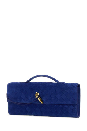 Синя замшева сумочка Andiamo від BOTTEGA VENETA (741511V60F1)