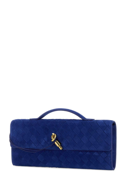 Синя замшева сумочка Andiamo від BOTTEGA VENETA (741511V60F1)
