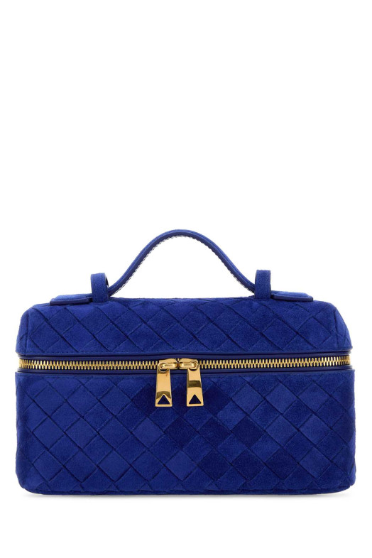 Сумка «Bang Bang» з синьої замші від BOTTEGA VENETA (789109V5ZZ1)