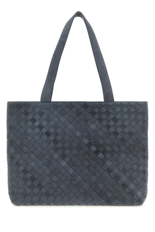 Air Force blue suede Intrecciato shopping bag BOTTEGA VENETA (795628V6FQ2)