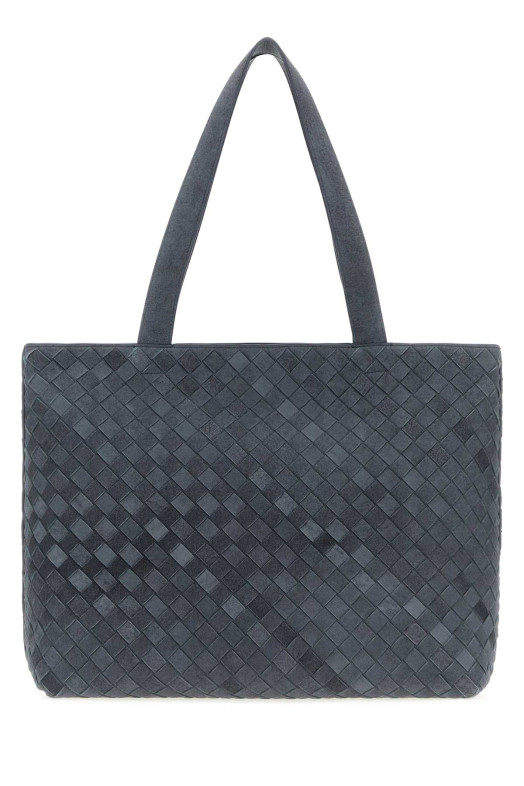 Air Force blue suede Intrecciato shopping bag BOTTEGA VENETA (795628V6FQ2)