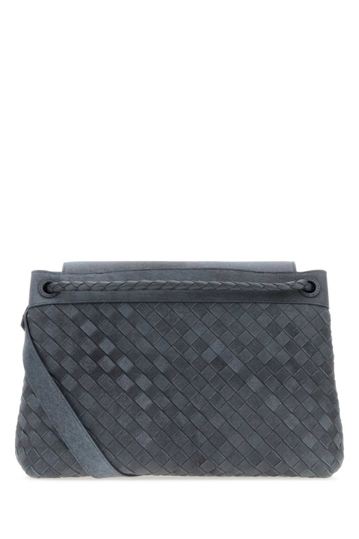 Air Force blue suede Andiamo Messenger shopping bag BOTTEGA VENETA (807715V6FQ2)