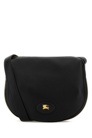 Чорна шкіряна сумка через плече Tavistock від BURBERRY (8120263)