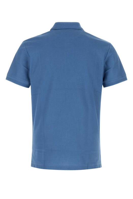 Полурубашка из ткани пике цвета «лазурный синий» BURBERRY (8126935)