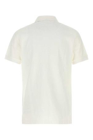 Белая рубашка-поло из пике BURBERRY (8126937)