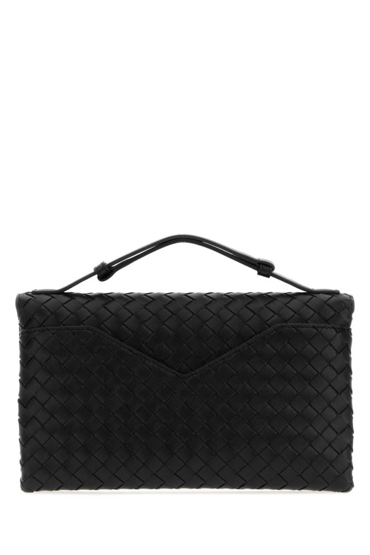 Black leather Knot Lock handbag BOTTEGA VENETA (817191V08Z0)