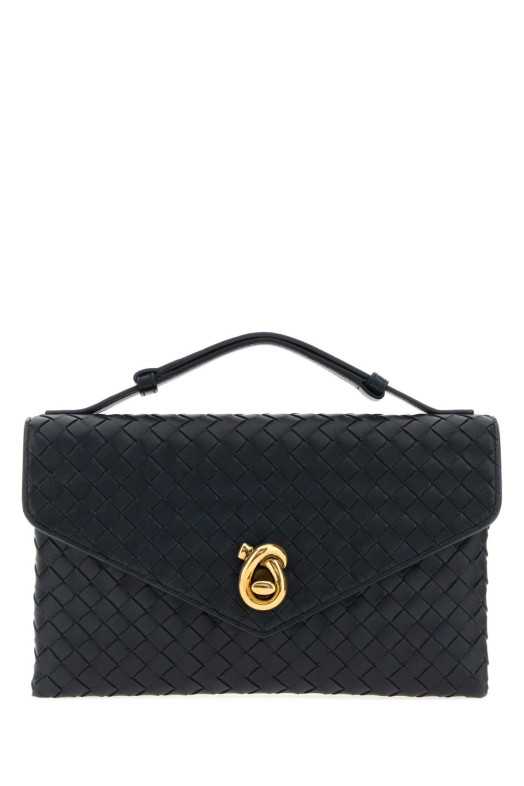 Midnight blue leather Knot Lock handbag BOTTEGA VENETA (817191V08Z0)