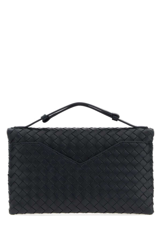 Midnight blue leather Knot Lock handbag BOTTEGA VENETA (817191V08Z0)