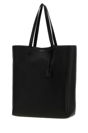 Black leather Bold shopping bag Black SAINT LAURENT (845384AACIU)