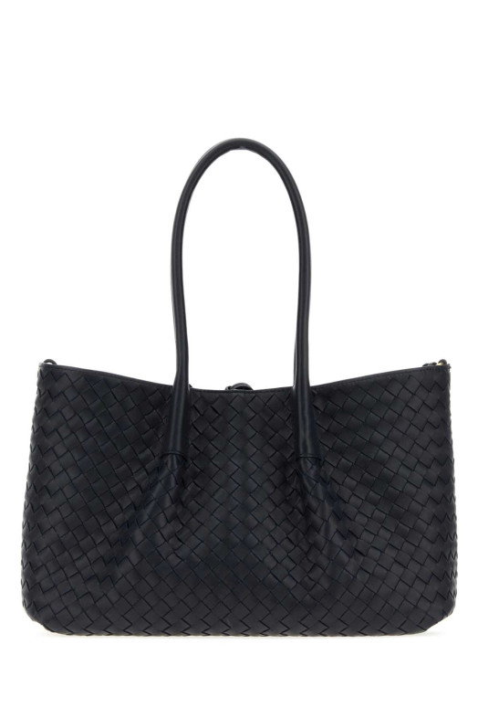 Midnight blue leather Pinacoteca reversible shopping bag BOTTEGA VENETA (854371V5AG1)