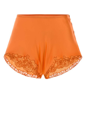 Orange satin shorts SAINT LAURENT (861353Y7G27)