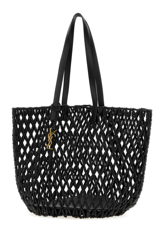 Black beads shopping bag Black SAINT LAURENT (862074KAAAY)