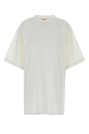 Біла футболка з написом у стилі вінтаж від Bottega Veneta (864786V6F20)