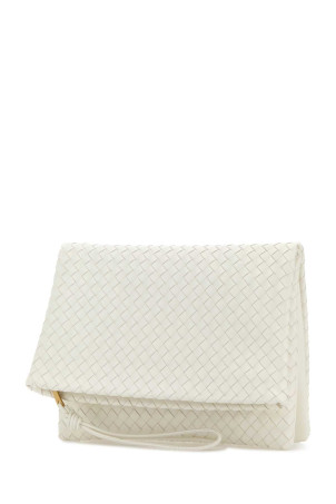 White leather Giornale clutch BOTTEGA VENETA (867345V0HW0)