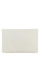 White leather Giornale clutch BOTTEGA VENETA (867345V0HW0)