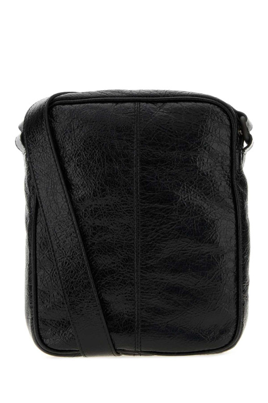 Black leather Le City crossbody bag Black BALENCIAGA (8677102ABEK)