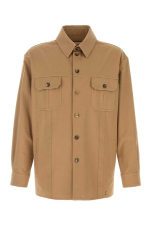 Camel twill shirt VALENTINO GARAVANI (8V0CIQ10ALS)