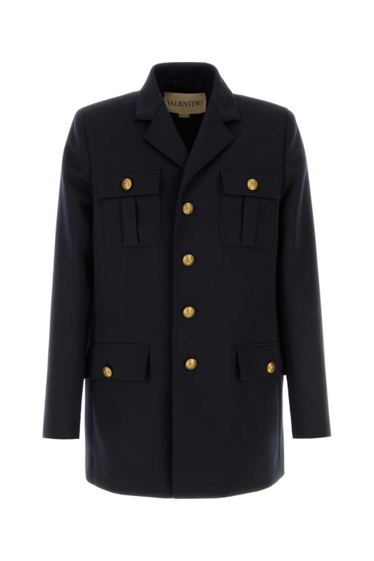 Navy blue wool blazer VALENTINO GARAVANI (8V0CJM05BEN)