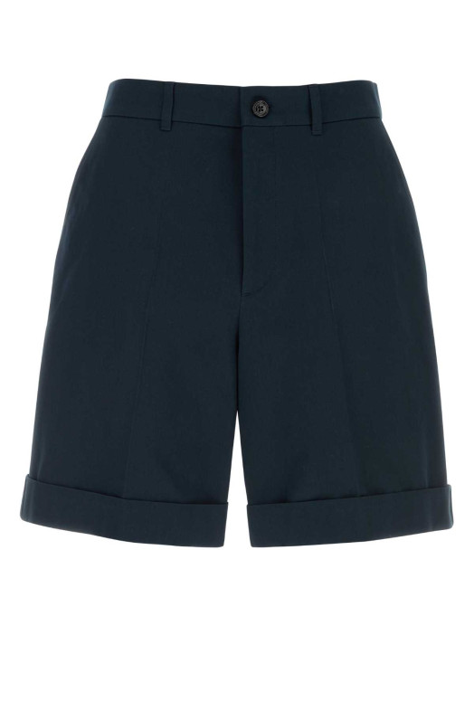 Бермуды из хлопка темно-синего цвета VALENTINO GARAVANI (8V0RDE24BGY)