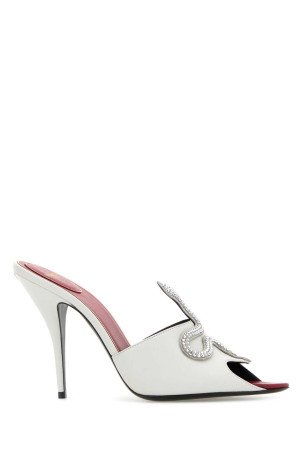 Білі шкіряні туфлі-мули CÅur VipÃ¨re від VALENTINO GARAVANI (8W0S0PD7HIZ)