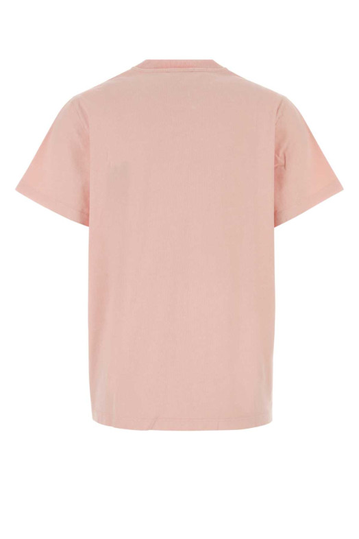 Light pink cotton oversize t-shirt GANNI (A1050152)
