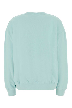 Light-blue cotton oversize sweatshirt Purple GANNI (A1060064)