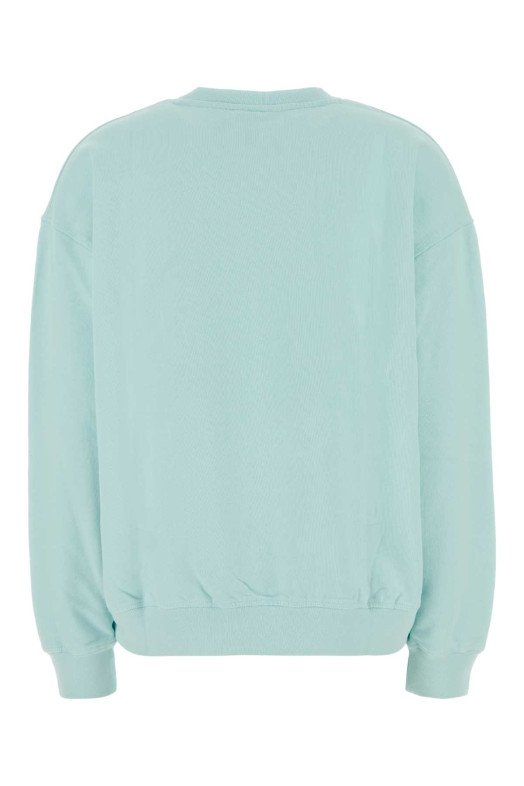 Light-blue cotton oversize sweatshirt Purple GANNI (A1060064)