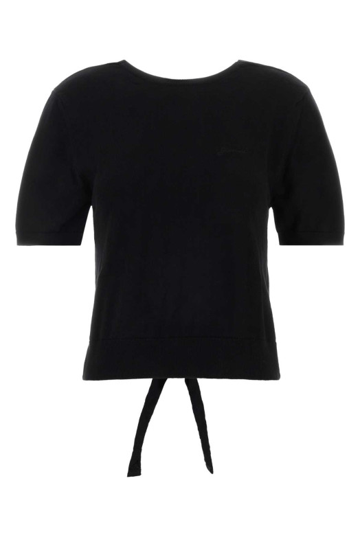 Black cotton top GANNI (A1070257)