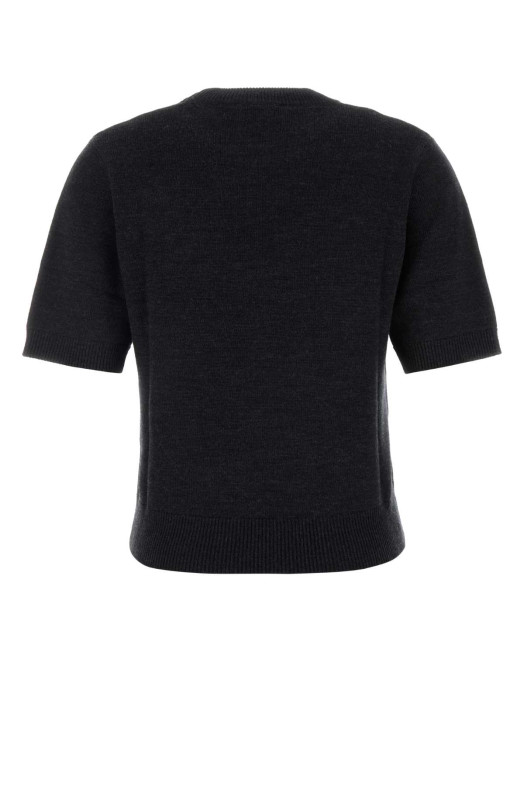 Slate wool blend sweater GANNI (A1070268)