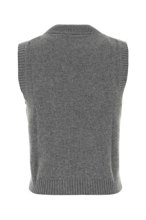 Grey wool blend vest Gray GANNI (A1070269)