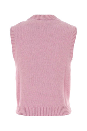 Pink wool blend vest GANNI (A1070278)