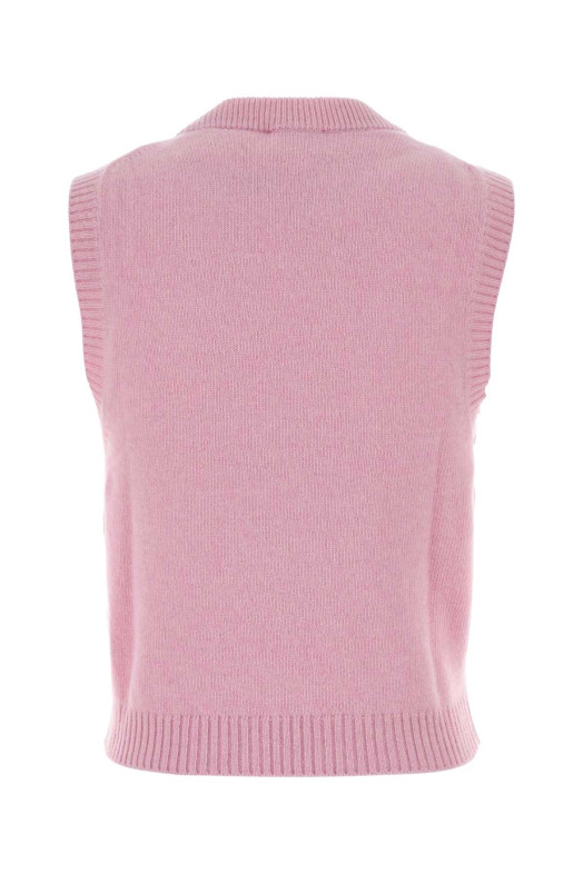 Pink wool blend vest GANNI (A1070278)