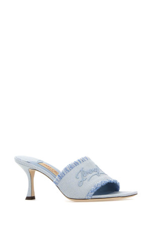 Two-tone canvas Alexia 70 mules JIMMY CHOO (ALEXIA70EIK)