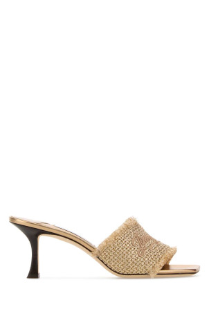 Gold fabric Alexia 70 mules JIMMY CHOO (ALEXIA70GUB)