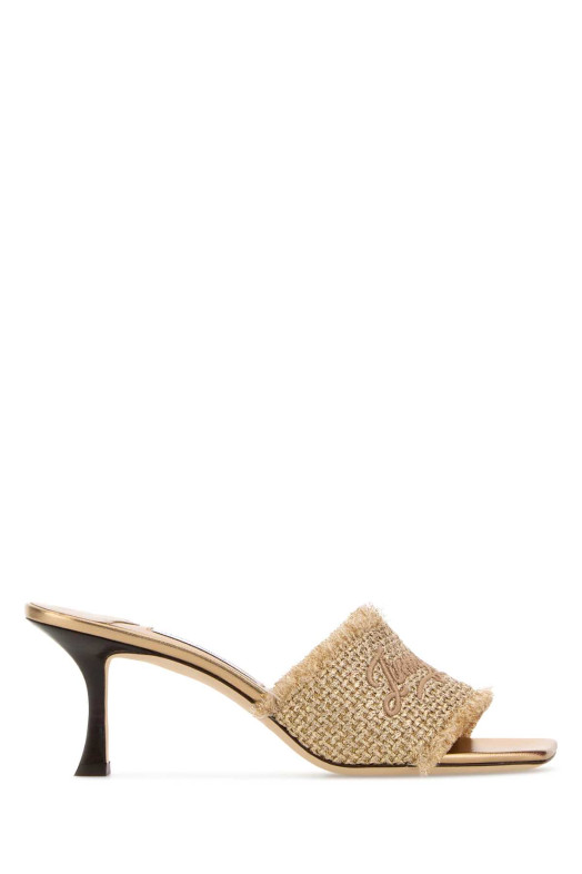 Gold fabric Alexia 70 mules JIMMY CHOO (ALEXIA70GUB)