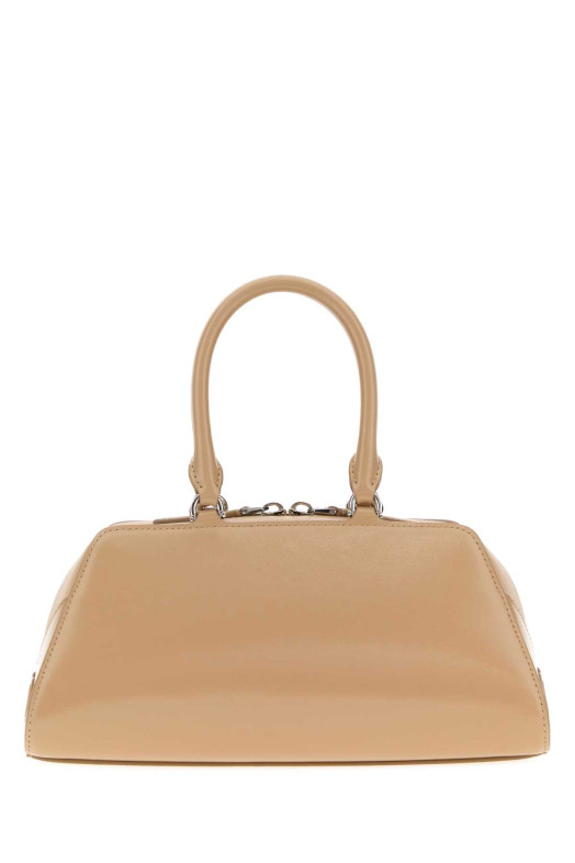 Небольшая кожаная сумка Antigona East-West бежевого цвета с золотыми элементами от GIVENCHY (BB5130B2EN)