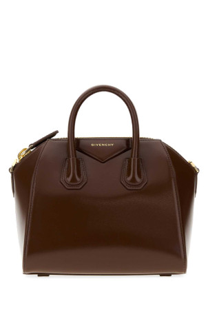 Шкіряна міні-сумочка Antigona шоколадного кольору, синя, GIVENCHY (BB5148B13A)