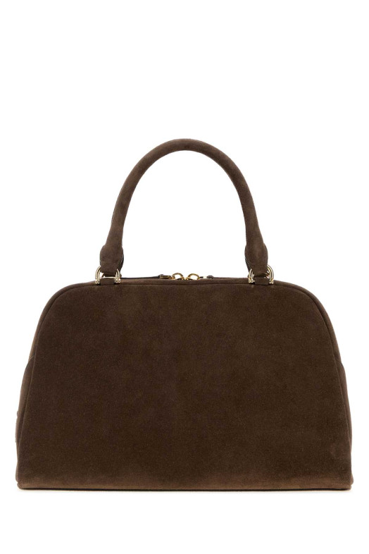 Коричневая замшевая сумка среднего размера Antigona East-West Soft от GIVENCHY (BB515CB2DM)