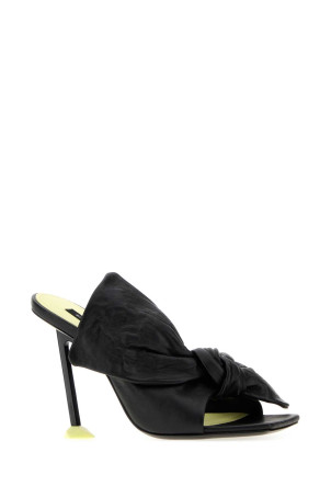 Чорні шкіряні туфлі-мули в стилі «будуар» від GIVENCHY (BE30B7E2H6)