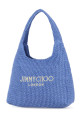Светло-голубая пляжная сумка из рафии JIMMY CHOO (BEACHDMNDHOBOMJYN)