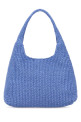 Светло-голубая пляжная сумка из рафии JIMMY CHOO (BEACHDMNDHOBOMJYN)