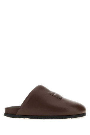 Chocolate leather slippers Multicolor GIVENCHY (BH302NH1XM)